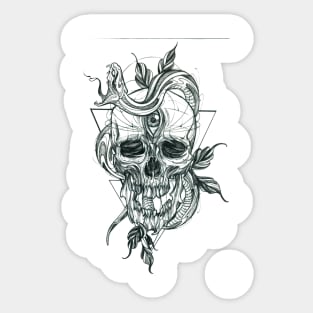 Poison Skull Sticker